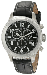 Akribos XXIV Ultimate Czarny/Skóra Ø44 mm AK575BK