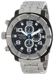 Akribos XXIV Chronograph Czarny/Stal Ø50 mm AK576SS