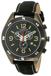 Akribos XXIV Conqueror Czarny/Skóra Ø48 mm AK582OL