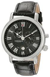 Akribos XXIV Multi-Function Czarny/Skóra Ø44 mm AK593BK