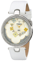 Akribos XXIV Diamond Biały/Skóra Ø39 mm AK601WT