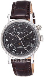 Akribos XXIV Czarny/Skóra Ø40 mm AK610SSBR