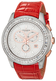 Akribos XXIV Crystal Biały/Skóra Ø43 mm AK621RD