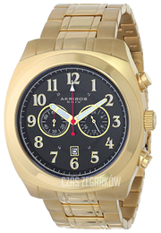 Akribos XXIV Ultimate Czarny/Stal w odcieniu złota Ø48 mm AK624YG