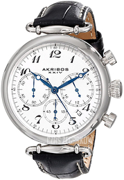 Akribos XXIV Biały/Skóra Ø40 mm AK630BK