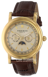 Akribos XXIV Multi-Function Beżowy/Skóra Ø41 mm AK632YG
