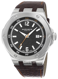 Akribos XXIV Essential Czarny/Skóra Ø48 mm AK651BR