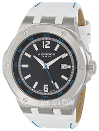 Akribos XXIV Essential Czarny/Skóra Ø48 mm AK651WT