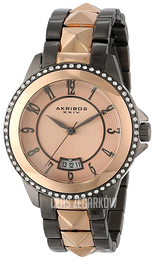 Akribos XXIV Impeccable Różowe złoto/Stal w kolorze różowego złota Ø38 mm AK654TTR