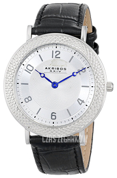 Akribos XXIV Impeccable Srebrny/Skóra Ø42 mm AK657SS