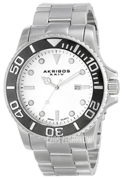 Akribos XXIV Essential Biały/Stal Ø45.5 mm AK674SS