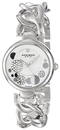 Akribos XXIV Diamond Srebrny/Stal Ø32 mm AK678SS