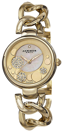 Akribos XXIV Diamond Żółte złoto/Stal w odcieniu złota Ø32 mm AK678YG