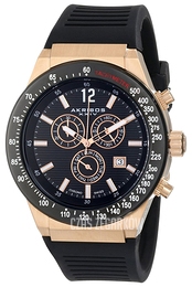 Akribos XXIV Ultimate Czarny/Guma Ø46 mm AK680RG