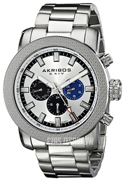 Akribos XXIV Grandiose Srebrny/Stal Ø46 mm AK684SS