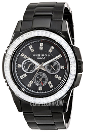 Akribos XXIV Diamond Czarny/Stal Ø45 mm AK700BK