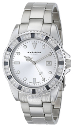 Akribos XXIV Crystal Srebrny/Stal Ø40 mm AK702SS