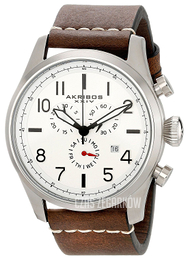 Akribos XXIV Ultimate Biały/Skóra Ø47 mm AK705BR