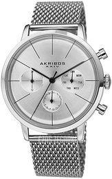 Akribos XXIV Srebrny/Stal Ø42 mm AK714SS