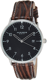 Akribos XXIV Retro Czarny/Skóra Ø40 mm AK715SSB