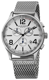Akribos XXIV Chronograph Biały/Stal Ø42.5 mm AK719SS