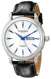 Akribos XXIV Essential Biały/Skóra Ø42 mm AK726WT