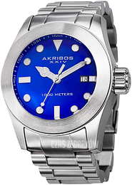 Akribos XXIV Niebieski/Stal Ø47 mm AK730BU