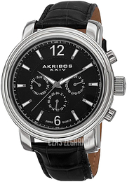 Akribos XXIV Czarny/Skóra Ø47 mm AK734SSB