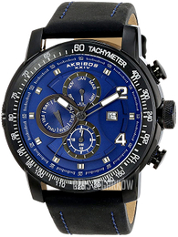 Akribos XXIV Niebieski/Skóra Ø48 mm AK743BU