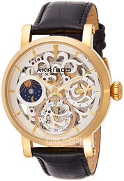 Akribos XXIV Mechanical Biały/Skóra Ø47 mm AK745YG