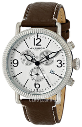 Akribos XXIV Ultimate Srebrny/Skóra Ø42 mm AK753SS