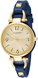 Akribos XXIV Szampański/Skóra Ø32 mm AK761BU