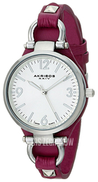 Akribos XXIV Impeccable Srebrny/Skóra Ø32 mm AK761PU