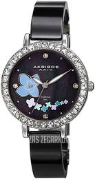 Akribos XXIV Diamond Czarny/Stal Ø32 mm AK762SSB