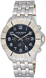 Akribos XXIV Czarny/Stal Ø48.5 mm AK767SSB