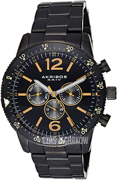 Akribos XXIV Czarny/Stal Ø48 mm AK768BK