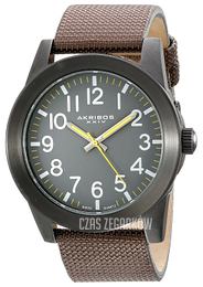 Akribos XXIV Ultimate Szary/Skóra Ø46 mm AK779BKBR