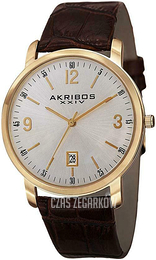 Akribos XXIV Classic Srebrny/Skóra Ø42 mm AK780YG