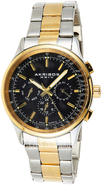 Akribos XXIV Czarny/Stal w odcieniu złota Ø43 mm AK788TTG