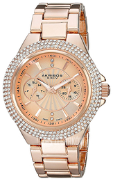 Akribos XXIV Różowe złoto/Stal w kolorze różowego złota Ø43 mm AK789RG