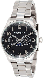 Akribos XXIV Czarny/Stal Ø42 mm AK790SSB