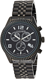 Akribos XXIV Czarny/Stal Ø42 mm AK799BK