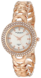 Akribos XXIV Diamond Kremowy/Stal w kolorze różowego złota Ø36 mm AK804RG