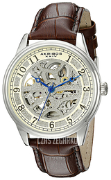 Akribos XXIV Kremowy/Skóra Ø40 mm AK807BR