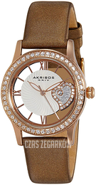 Akribos XXIV Srebrny/Satyna Ø34 mm AK811BR