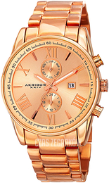 Akribos XXIV Multi-Function Różowe złoto/Stal w kolorze różowego złota Ø45 mm AK812RG