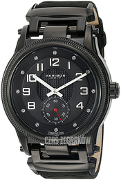 Akribos XXIV Czarny/Stal Ø45 mm AK815BK