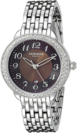 Akribos XXIV Brązowy/Stal Ø33 mm AK831SSBR