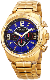 Akribos XXIV Niebieski/Stal w odcieniu złota Ø46 mm AK832YGBU
