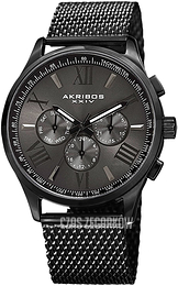 Akribos XXIV Czarny/Stal Ø42 mm AK844BK